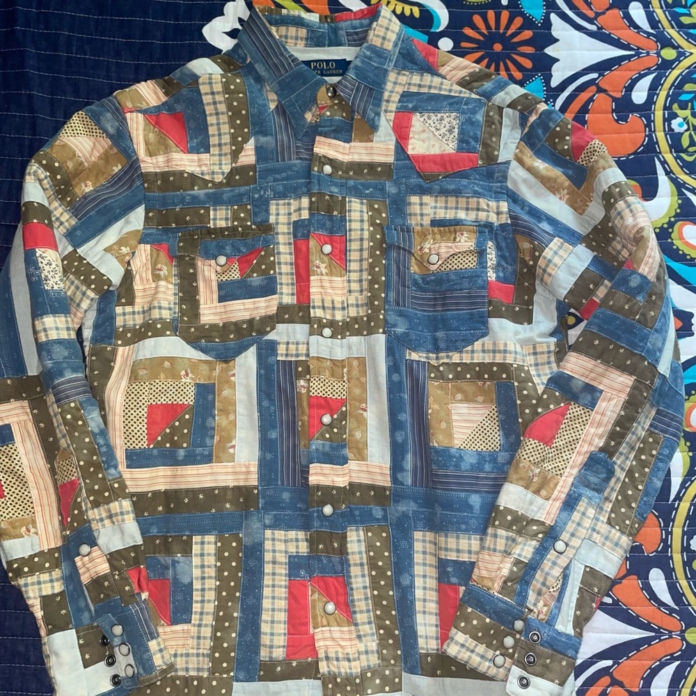 Polo Ralph Lauren quilted button up shirt